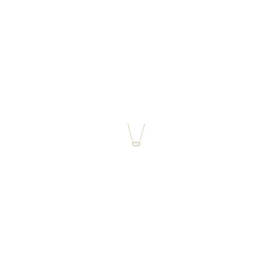 Bigger, bolder, and more beautiful than ever: meet the Elisa Statement Gold Ivory Mother of Pearl Short Pendant Necklace. With a size inspired by our archival Dylan Pendant Necklace, this Elisa is a maximalist take on our bestselling icon, featuring gorge