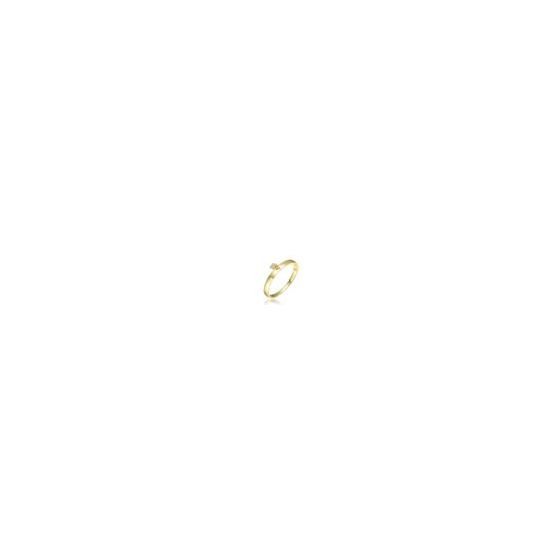 14k Yellow Gold Plated with Cubic Zirconia Padlock Charm Stacking Bangle Bracelet. Give your love away in fashionable style! This brightly polished 14k yellow gold-plated stiff bangle bracelet features a dangling padlock charm on the top sparkling with ro