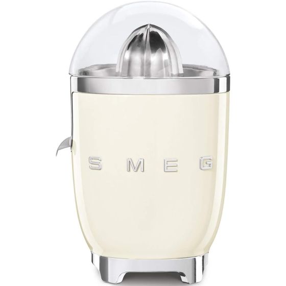 Smeg kitchen appliances offer retro Italian style carried on from its founding in 1948. Make fresh juice for breakfast meals and more. Retro-style with die-cast aluminum body and polished chrome finish. Filter and spout made of durable stainless steel. Ju