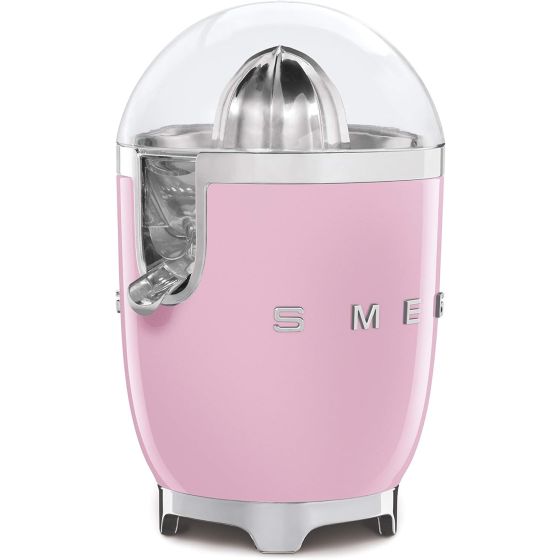 Smeg kitchen appliances offer retro Italian style carried on from its founding in 1948. Make fresh juice for breakfast meals and more. Retro-style with die-cast aluminum body and polished chrome finish. Filter and spout made of durable stainless steel. Ju