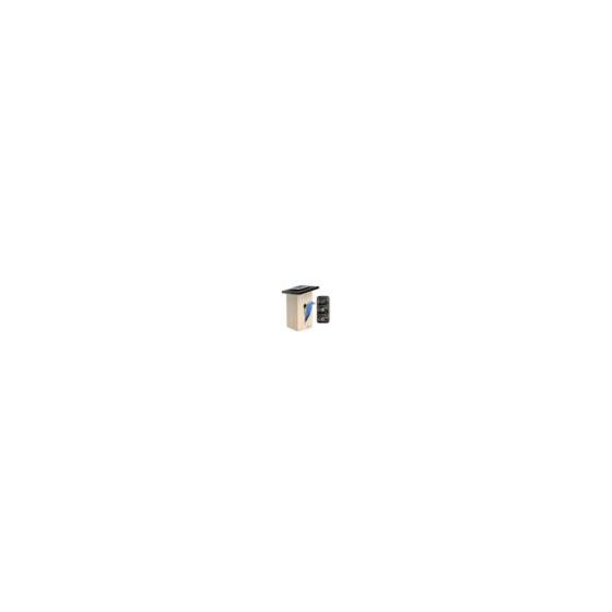 This Birdfy Smart Bird House combines modern tech and eco-friendly design to enhance your birdwatching experience. Made from durable pine wood with a sloped roof for waterproofing, it features a 1080p FHD camera that captures nesting activities. The AI sy