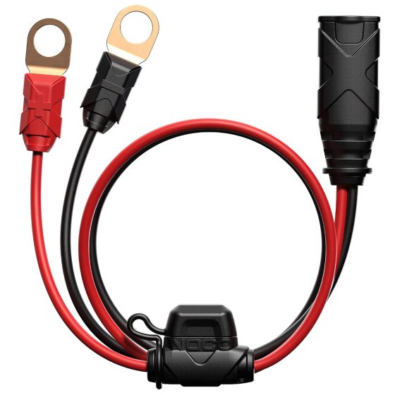 X-Connect XL Eyelet Terminal allows a battery charger to connect quickly to any battery. Replace a lost connector or permanently mount one on your car, boat, truck, or any other vehicle for easy charging. Permanently mount a battery connection to any batt