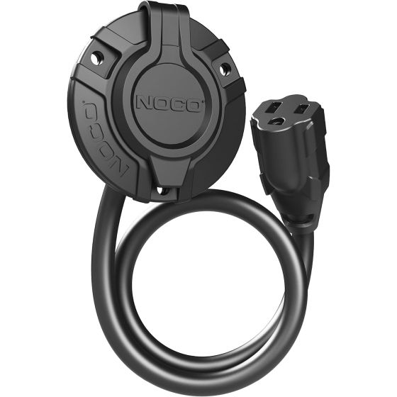 The GCP1 is an AC Port Plug with an integrated extension cable (16-inch) that offers optimal flexibility and ease of installation. It can mount to the exterior of any vehicle to make the charging port more accessible. Equipped with heavy duty 14 AWG wire 
