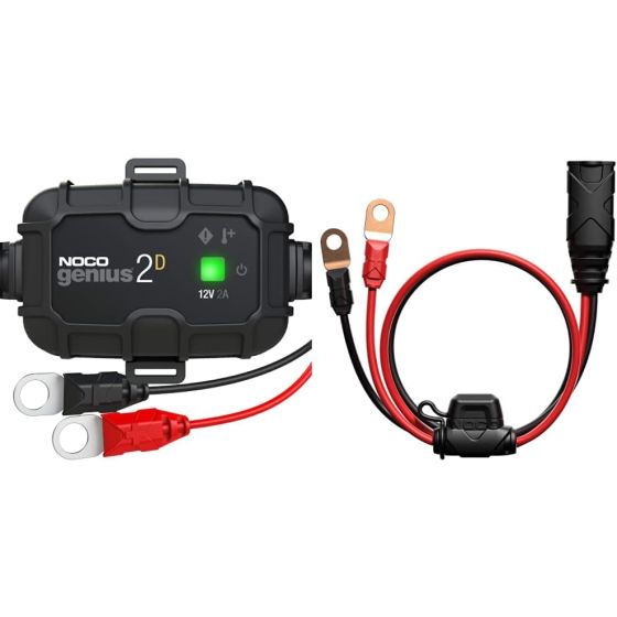 Introducing the GENIUS2D, one of our most powerful, highest-performing, energy-efficient, and compact chargers yet. The GENIUS2D is a 2-amp direct-mount battery charger and battery maintainer engineered to be securely mounted nearby the battery. Its desig