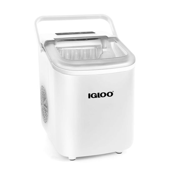 Makes 24lbs of ice in a 24 hour period - enough to keep drinks cold all day long. Makes 9 small or large cylinder-shaped ice cubes in as little as 7 minutes. Control panel is easy to use and illuminated with LED lights. Know when to add water when basket 