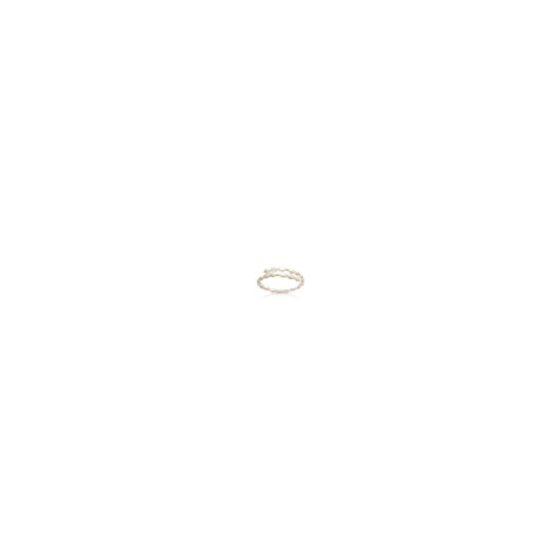 Sweet and stylish. Natural freshwater pearls are separated by sterling silver with yellow gold overlay beads, combining to give an updated look to the classic pearl strand bracelet. Pearl Size: 7mm freshwater pearls; Bracelet Length: 7.5