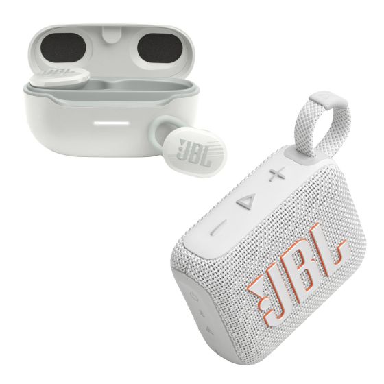 Endurance Race 2 Noise Cancelling TWS Sport Earbuds. JBL Pure Bass Sound. 12 Hours of playtime + 36 hours with charging case (ANC off). Multi-point connection. Active Noise Cancelling with Smart Ambient. Includes: 3 Sizes of ear tips. 2 Enhancers. Type-C 