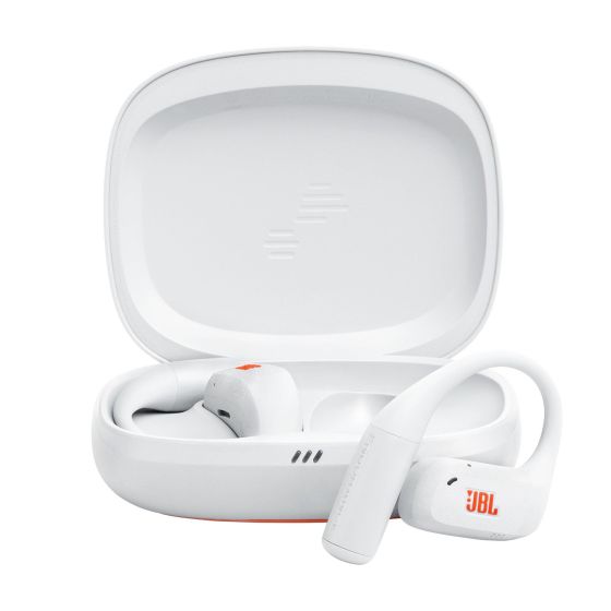JBL OpenSound technology support buds-free design with 18x11mm dynamic drivers. High-grade liquid silicone earhook and adaptable memory wire for secure fit. IP68 Water and dustproof against sweat rain salt water and sand. 4 Mics for crisp clear calls and 