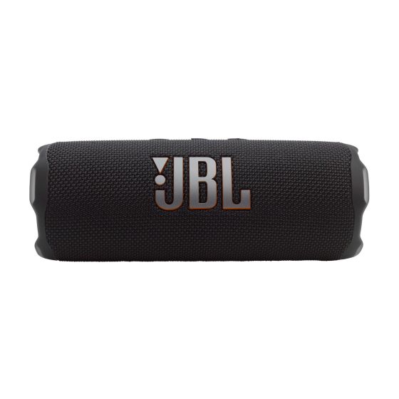 Bold JBL Pro Sound with AI Sound Boost. Up to 16 hours of playtime. Multi-speaker connection by Auracast. IP68 Waterproof Dustproof and Drop-Proof up to 1 M. PushLock System with carabiner and strap. Lossless Audio Playback via USB-C port. JBL Portable ap