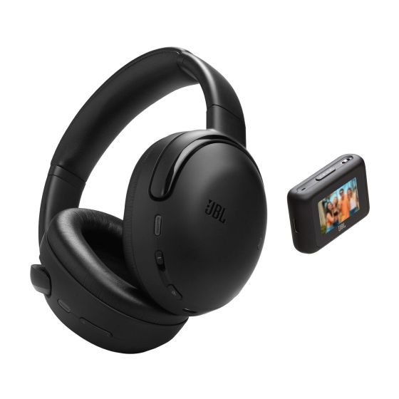 JBL Smart Tx: Connect to any audio source or use USB-C cable for digital sources. Use 3.5mm audio jack. Smart Tx - full access to controls via touchscreen. JBL Pro Sound. 8-Mic True Adaptive Noise Cancelling 2.0. JBL Spatial 360 sound with Head Tracking. 