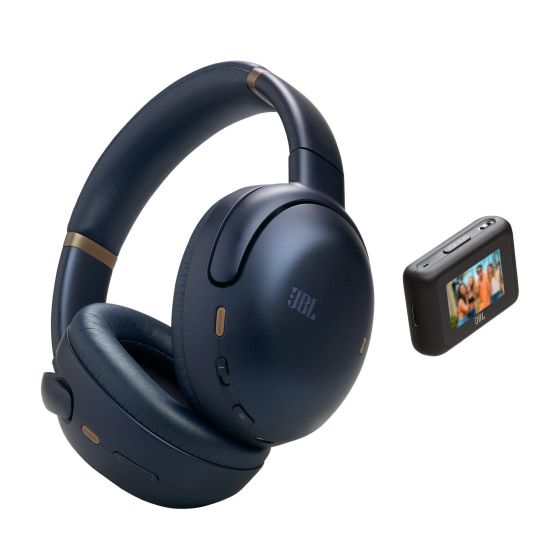 JBL Smart Tx: Connect to any audio source or use USB-C cable for digital sources. Use 3.5mm audio jack. Smart Tx - full access to controls via touchscreen. JBL Pro Sound. 8-Mic True Adaptive Noise Cancelling 2.0. JBL Spatial 360 sound with Head Tracking. 