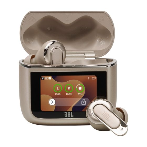 Case acts as a dongle to wirelessly transmit audio to the earbuds. Dual drivers for clarity and powerful bass. Hi-Res certified audio wirelessly with LDAC. JBL Spatial 360 sound with Head Tracking. True Adaptive Noise Cancelling 2.0. 6 Mics for calls with