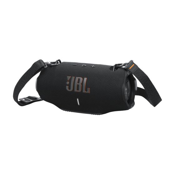 JBL Pro Sound - 2 woofers 2 drivers and dual pumping JBL Bass Radiators. Up to 24 hours of battery life on a single charge. Playtime Boost -add 6 hours to battery life. AI Sound Boost - predict loudspeaker movement and power response. IP67 Water and dustp