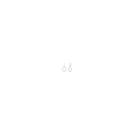 Catch the light from every angle. These stunning earrings glow in the sunlight and moonlight. Beautiful shades of blue: London blue, sky blue, and Swiss blue topaz with .05twt diamond accents; Sterling silver
