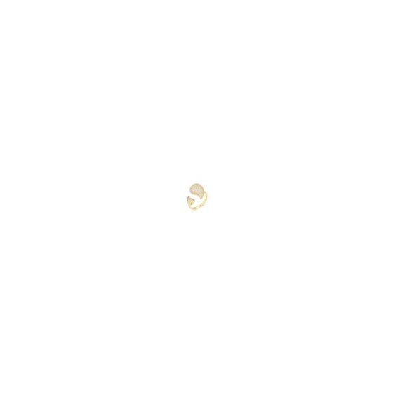 PARIKHS Cubic Zircon Paisley Ring in Yellow Gold over 925 Sterling Silver designed using premium materials for a enduring luster. A refined pick for Valentine's gift and wife surprise. Best Seller;.