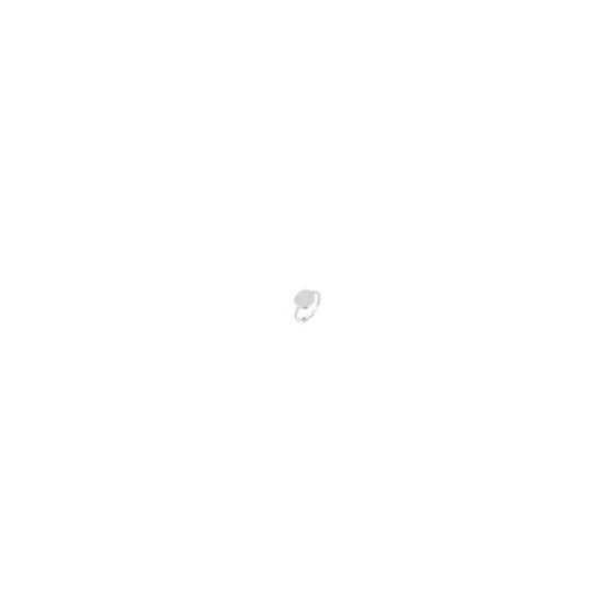 PARIKHS Cubic Zircon Round Disc Ring in Rhodium Plating over 925 Sterling Silver skillfully made with outstanding detail for enduring luster. A great choice for employee rewards and anniversary ring.