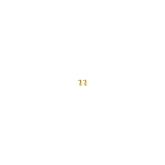 Pear-Shaped Stud Earrings in Gold Plating over 925 Sterling Silver are a timeless and elegant accessory. The pear shape adds a touch of sophistication and elongates the look of the earlobe, making them a flattering choice for any occasion. With gold plati