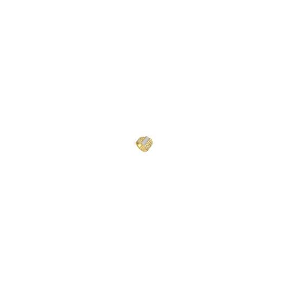 14k Gold Plated Cubic Zirconia Hammered Coiled Wrap Ring. Add glamor to your statement ring style, or wear this brightly polished 14k gold plated ring on any finger as the main attraction. A modern hammered finish and tapered coiled design are made to get