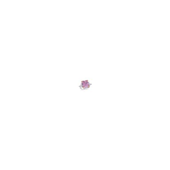 Make a statement with this cocktail ring. Featuring a 10 carat center stone, this platinum plated ring is designed for bold fashion moments. Main Stone Type: Diamond Crystalline Main Stone Color: Argyle Pink Crystalline Main Stone Weight: 10ct Main Stone 