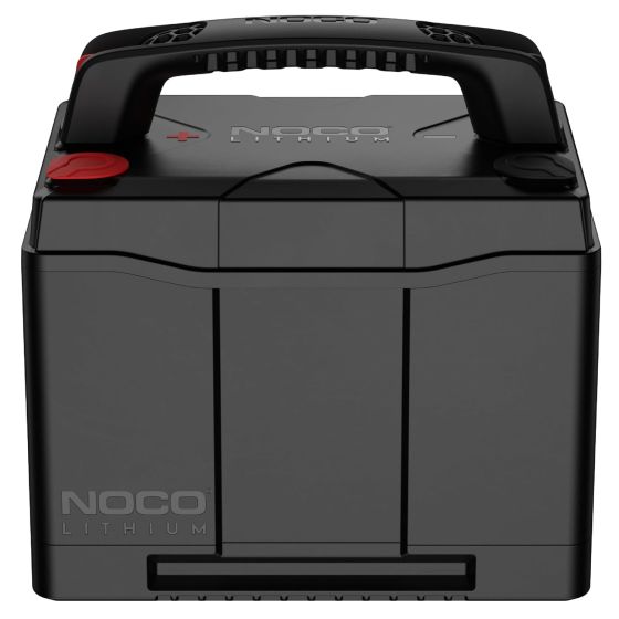 Introducing the all-new NOCO Lithium NLX24 12V Lithium-Ion LiFePO4 Dual-Purpose Battery, a Group 24 battery, rated at 90Ah (1152Wh) with 1200-amps of starting power. It's better than lead-acid in almost every way. No sulfation, lighter in weight, higher s
