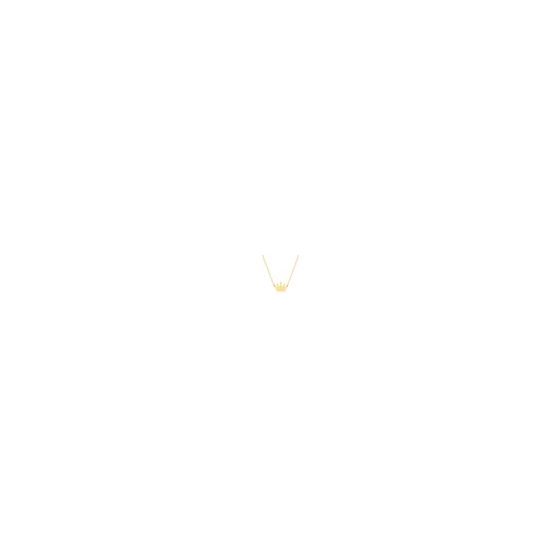 This necklace makes a subtle statement that is perfect for daily wear. You'll quickly add this mini necklace to your rotation.  14kt Yellow Gold So You Mini Crown Adjustable Necklace is perfect for everyday.