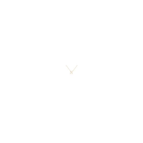 Diamond Initial Pendant Alphabet 'N' with chain in Yellow Plating over 925 Sterling Silver 0.10ct, Color-IJ, Clarity-I2. This product is a beautiful 0.10ct diamond initial pendant with an 18