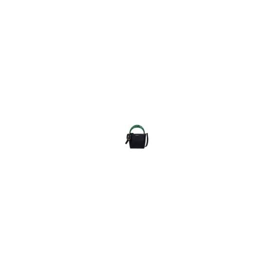 Minimalist design meets sculptural flair in the Jason Wu Small Smooth PU Tote, a refined accessory that blends structure with a bold statement. Its rich cream-tone body is elevated by a glossy, marbled green acrylic top handle, giving the bag a modern arc