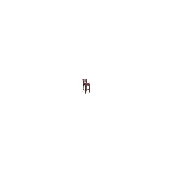The wood barstool will offer a classic, elegant look when furnishing your establishment. This stool will make an attractive addition to your restaurant, pool hall, lounge, bar or other high traffic venue. This stool is easy to clean, which is an important