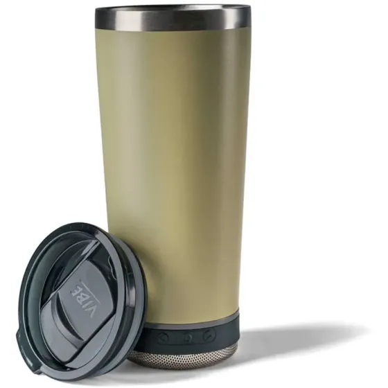 VIBE 18 oz Tumbler - Choice of 1 BASE:SoloSpeaker Powerbank Beacon-Sandstone