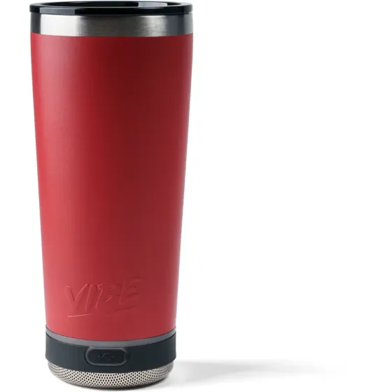 VIBE 18 oz Tumbler - Choice of 1 BASE:  Solo Speaker  Powerbank Beacon-Red