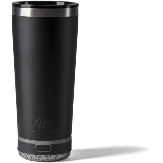VIBE 18 oz Tumbler - Choice of 1 BASE:  Solo Speaker  Powerbank Beacon-Black