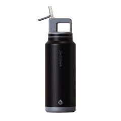 GROSCHE ALPINE Flip n' Sip 40 oz Stainless Steel vacuum insulated flask - Graphite Black