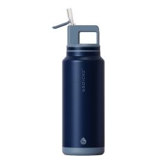 GROSCHE ALPINE Flip n' Sip 40 oz Stainless Steel vacuum insulated flask - Mountain Blue