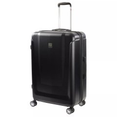 FUL Load Rider 29in Hard side Spinner Rolling Luggage Suitcase, Aluminum Telescopic Pull Handle, Upright ABS Plastic Hard Case, Black 