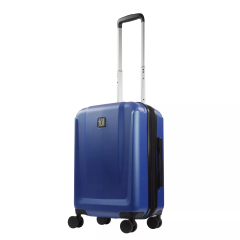 FUL Load Rider 20in Spinner Rolling Luggage Suitcase, Aluminum Telescopic Pull Handle, Upright ABS Plastic Hard Case, Colbalt 