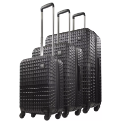 FUL Geo Hardside Spinner 3 pcs set in Black