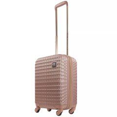 Ful Geo 22" Carry-on Hardside Expandable Spinner Luggage Rose Gold