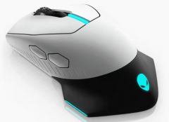 ALIENWARE WIRED/WIRELESS GAMING MOUSE - AW610M - LUNAR LIGHT