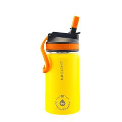 Lil Chill Kids SS Insulated Sip Flask - Yellow, 12 oz