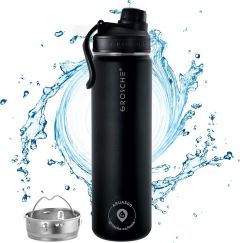 OASIS Infuser Water Bottle - Midnight Black - 650ml 22 fl oz