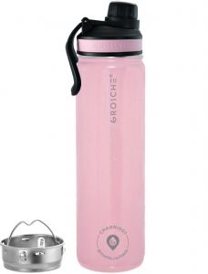 OASIS Infuser Water Bottle - Rose Quartz - 650ml 22 fl oz