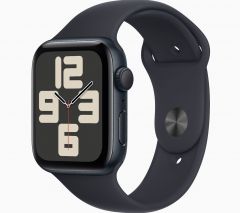 Apple Watch SE GPS 44mm Midnight Aluminum Case with Midnight Sport Band - S/M