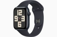 Apple Watch SE GPS 44mm Midnight Aluminum Case with Midnight Sport Band - M/L