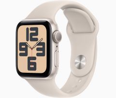 Apple Watch SE GPS 40mm Starlight Aluminum Case with Starlight Sport Band - M/L