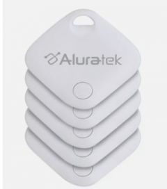 Aluratek Track Tag Tracker with Apple Find My (IOS Only)-5 Pack