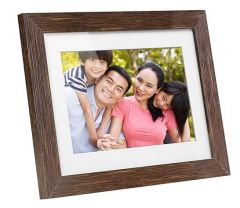 8" Digital Photo Frame w/Distressed Wood