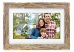 10" Digital Photo Frame w/Distressed Wood