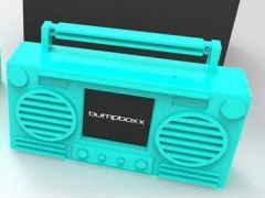 Bumpboxx Microboom Wearable Bluetooth Speaker Boombox - Tiphany Blue