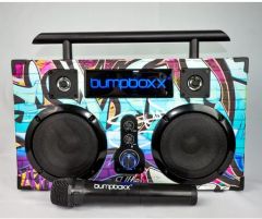 Bumpboxx Ultra+ Bluetooth Boombox with Microphone - Graffiti