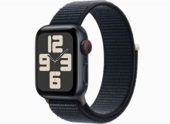 Apple Watch SE GPS + Cellular 40mm Midnight Aluminum Case with Midnight Sport Loop